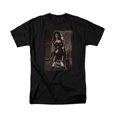 Batman V Superman Mens Wonder Woman Poster Short Sleeve Adult Tee / T-Shirt