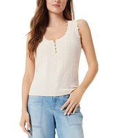 Sam Edelman Women's Mariyah Scallop Tank Top