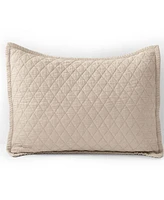 Lands' End Solid Diamond Double Voile Pillow Sham