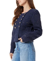 Sam Edelman Women's Fiona Knit Double Breasted Blazer