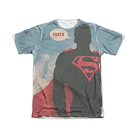 Superman Men's Truth Adult Poly/Cotton Short Sleeve Tee / T-Shirt