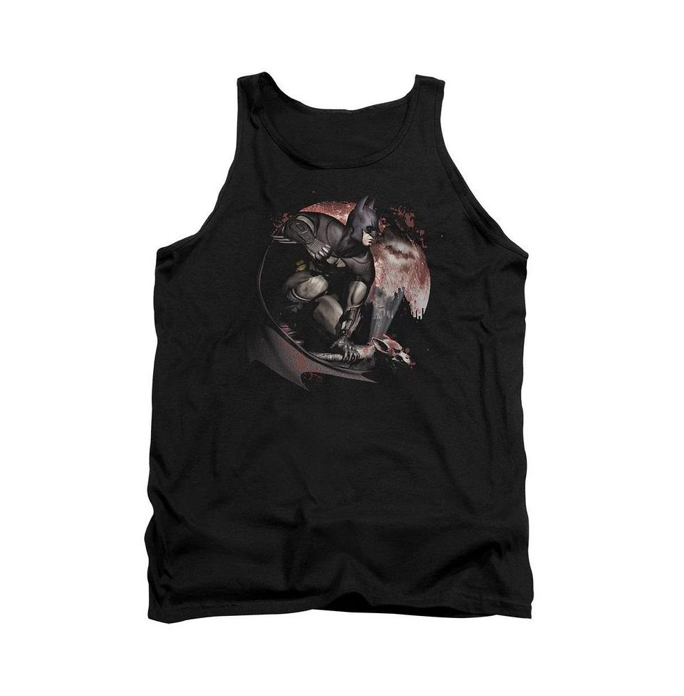 Batman Men's Arkham City Blood Moon Adult Tank Top