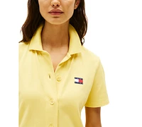 Tommy Jeans Women's Mini Short-Sleeve Polo Dress