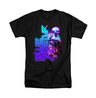 Blue Beetle Men's Lightning Short Sleeve Adult Tee / T-Shirt