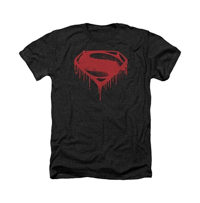 Batman V Superman Men's Splattered Adult Heather Tee / T-Shirt