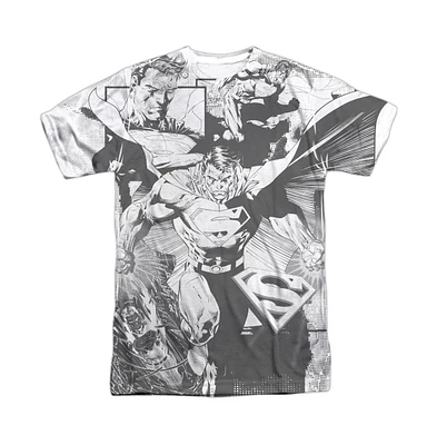 Superman Men's Power Within Short Sleeve Adult 100% Poly Crew Tee / T-Shirt