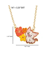 Disney Moana Pua and Floral Pendant Necklace