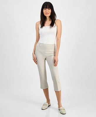 Jm Collection Women's Pull-On Capri Tummy-Control Pants, Exclusively at Macy's