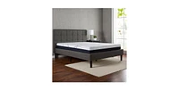 Slickblue Upholstered Platform Bed with Headboard for Stylish Bedroom Comfort