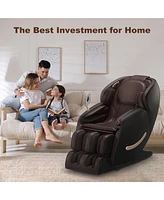 Boyel Living Massage Chair, Full Body Zero Gravity Recliner with Ai Voice Control, Sl Track, Bluetooth, Foot Rollers, Airbags, Heating