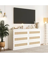gaomon Rattan Dresser for Bedroom