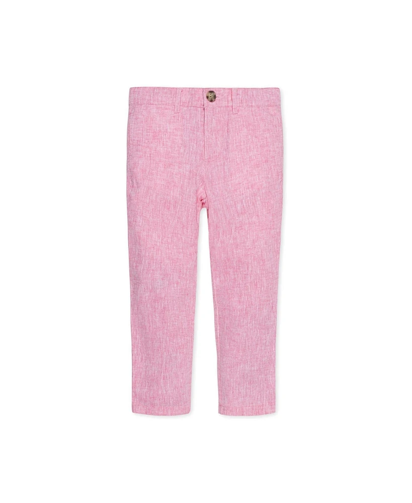 Hope & Henry Big Boys Heirloom Linen Suit Pant