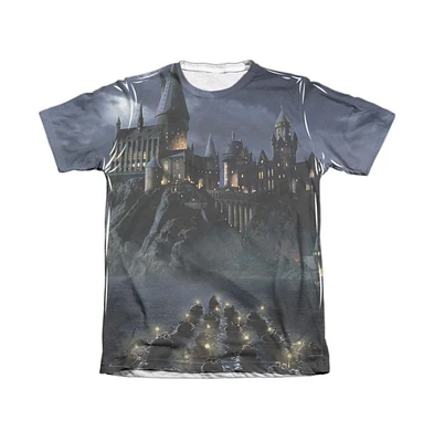 Harry Potter Men's Hogwarts Adult Poly/Cotton Short Sleeve Tee / T-Shirt