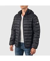 Alpine Swiss Men's Milo Hooded Puffer Jacket Down Alternative Lightweight Coat