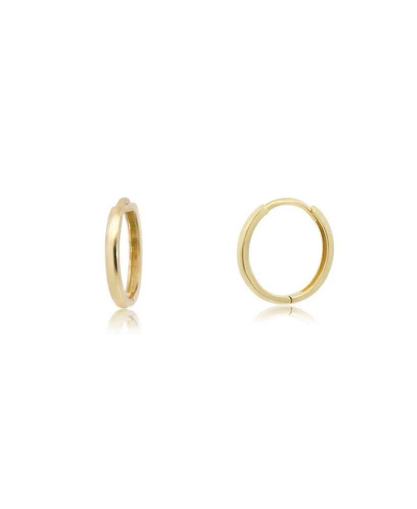 The Lovery Thin Gold Huggie Hoop Earrings 14K Gold