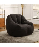 The Pop Home Comfy Bean Bag Chair with Memory Foam, Cozy Lounge for Dorm, Bedroom, Living Room-The