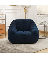 The Pop Home Comfy Bean Bag Chair with Memory Foam, Cozy Lounge for Dorm, Bedroom, Living Room-The