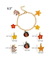 Disney Moana Pua Flower Starfish Charm Bracelet - 6.5''