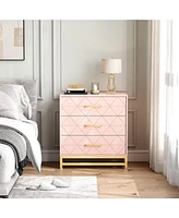 gaomon 3 Drawer Dresser for Bedroom, Modern Wood Dressers Chest of Drawers with Storage