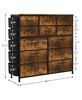 gaomon 12 Drawer Dresser for for Bedroom