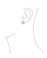Bling Jewelry Fashion Open Criss Cross Basket Weave Wide Half Hoop Clip On Earrings For Non Pierced Ears Matte Gold Plated