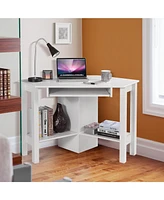 Gouun Wooden Study Computer Corner Desk with Drawer