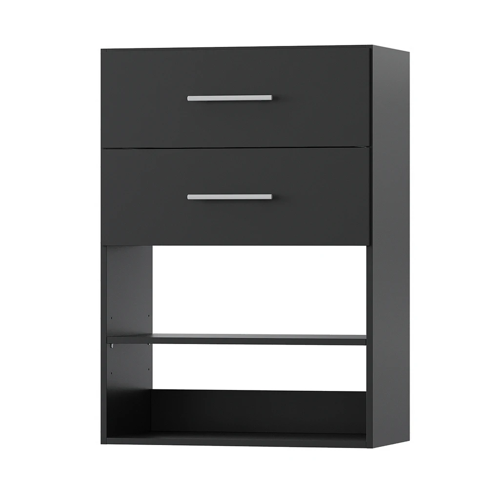 Short Tower Wood Built Closet Organizer Unit, Starter Kit