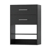 Short Tower Wood Built Closet Organizer Unit, Starter Kit