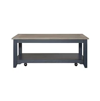 Liberty Furniture Rectangular Cocktail Table- Navy