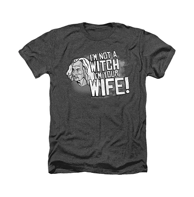 Princess Bride Men's Not A Witch Adult Heather T-Shirt