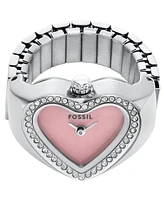 Fossil Women's Watch Ring Two-Hand Stainless-Steel, 18mm