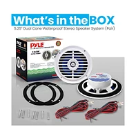 Pyle 5.25-Inch Waterproof Stereo Speaker System, 100 Watts