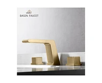 Casainc Widespread Faucet 2-Handle Bathroom with 3 Holes