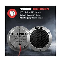 Pyle Titanium Dome Tweeter, 1.0'' Voice Coil, 80W Max, 4-Ohm, Aluminum Housing