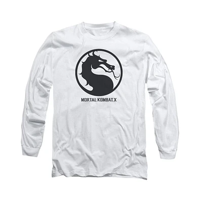 Mortal Kombat X Men's Seal Long Sleeve Adult Tee / T-Shirt