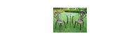 Slickblue 3-Piece Outdoor Bistro Set with Rose Design for Patio and Garden