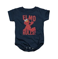 Sesame Street Baby Boys Youth Elmo Rules Snapsuit