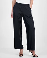 T Tahari Women's Pull-On Wide-Leg Ankle Pants