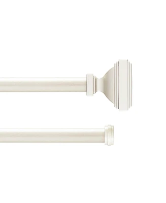 Kenney Dakota 5/8-Inch Decorative Double Curtain Rod for Stylish Window Treatments