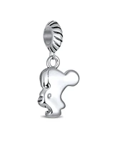 Bling Jewelry Cheerleader Soccer Player Dangle Charm Bead Sterling Silver for European Bracelet