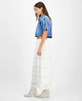 And Now This Petite Lace Smocked Maxi Skirt, Exclusively at Macy's