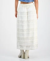 And Now This Petite Lace Smocked Maxi Skirt, Exclusively at Macy's