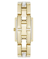 Anne Klein Women's Quartz How Lite Gemstone and Gold-Tone Metal Alloy Bracelet Watch, 21mm