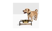 Hiddin Bronze Single Bowl Pet Feeder