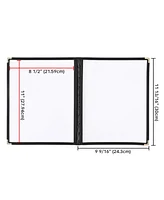 Yescom WeChef Pack Restaurant Menu Covers 8. x 11inch Book Style Pages Views