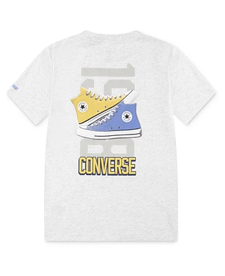 Converse Big Boys Retro Front Back Sneaker T-shirt