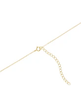 Cubic Zirconia Infinity Heart Pendant Necklace (3/4 ct. t.w.) in 14k Gold over Sterling Silver