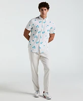 Original Penguin Men's Floral Print Button-Down Shirt