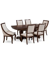 Nelman -Pc. Rectangular Dining Set (Table, Side Chairs & 2 Host Chairs