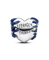 Pandora Sterling Silver Stranger Things Glow-in-the-Dark Heart Charm